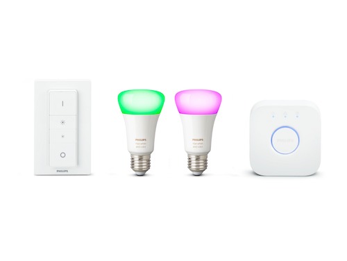 Obrázok Philips Hue White and Color ambiance 9W E27 malý starter kit (929002216806)