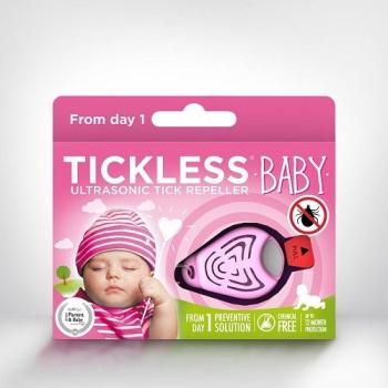 TICKLESS BABY ULTRAZVUKOVY ODPUDZOVAC PRE DETI, RUZOVY