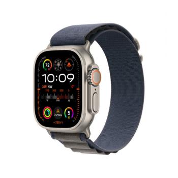 APPLE WATCH ULTRA 2 GPS + CELLULAR, 49MM TITANIUM CASE WITH BLUE ALPINE LOOP - SMALL, MREK3CS/A