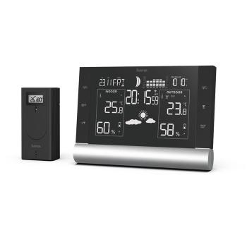 HAMA 186418 BLACK LINE PLUS, METEOSTANICA, VA DISPLEJ, CIERNA vystavený kus
