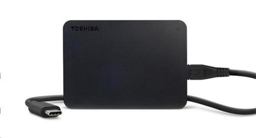 TOSHIBA CANVIO BASICS 2.5 EXTERNY HDD + USB-C ADAPTER 1TB, USB 3.2, CIERNY HDTB410EK3ABH