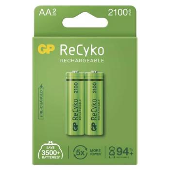 GP NABIJACIA BATERIA RECYKO 2100 (AA) 2 KS