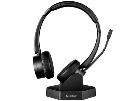 SANDBERG PC SLUCHADLA BLUETOOTH OFFICE HEADSET PRO+, CIERNA