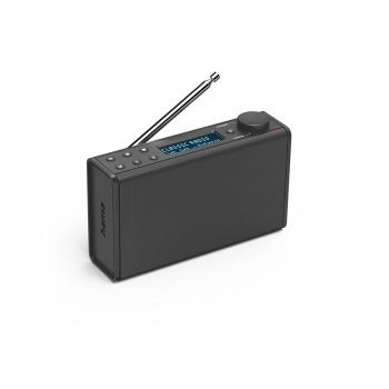 HAMA 54242 DIGITALNE RADIO DR7USB, FM/DAB/DAB+/BATERIOVE NAPAJANIE, CIERNE vystavený kus