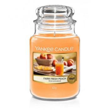 YANKEE CANDLE 1631381E FARM FRESH PEACH VELKA SVIECKA 623G