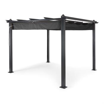 BLUMFELDT PANTHEON, PERGOLA, PRISTRESOK, 3 X 3 M, HLINIK, STRIESKA PROTI SLNKU, SIVA, 10031882