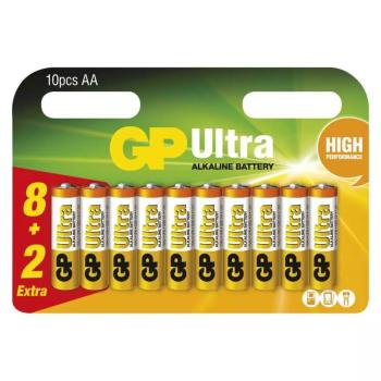 GP ALKALICKA BATERIA ULTRA AA (LR6) 8+2BL