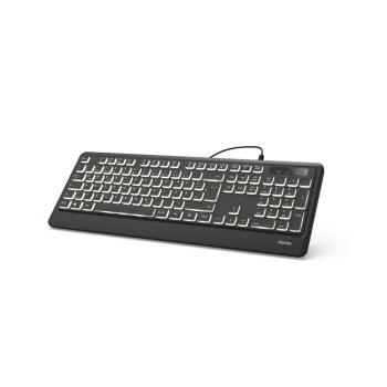 HAMA 182671 PODSVIETENA KLAVESNICA KC-550