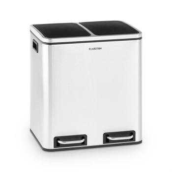 KLARSTEIN TRASH GORDON, PEDALOVY ODP. KOS, 30L/2 X 15L, TICHY, USLACHT. OCEL, KARTACOVANA, 10033720