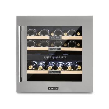 KLARSTEIN VINSIDER 36, CHLADNICKA NA VINO, 2 CHLADIACE ZONY, 5-22°C, 94L, USLACHTILA OCEL, 10033682