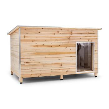 ONECONCEPT SCHLOSS WUFF, PSIA BUDA, VELKOST XL, 110X160X100 CM, IZOLOVANA, ZAVETRIE, DREVO, 10030670