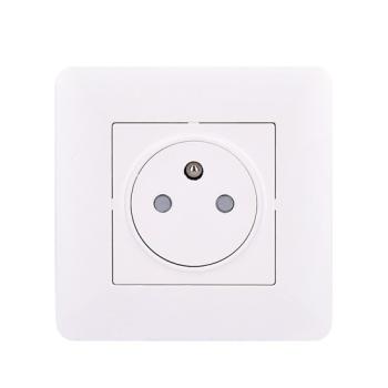 SOLIGHT 5B142 ZASUVKA SLIM PUSH, BEZPECNOSTNY POSUVNY STRED, BIELA