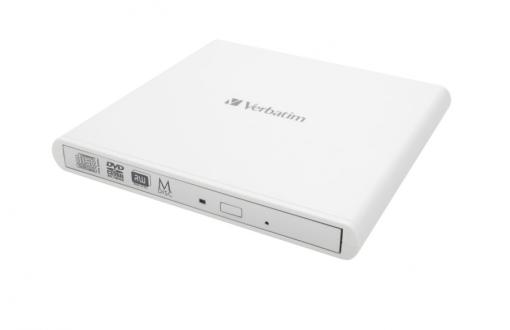 VERBATIM DVD/CD EXTERNA MECHANIKA, USB 2.0, BIELA, 43894