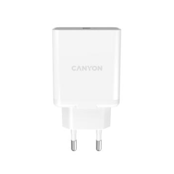 CANYON H-36 VYSOKORYCHLOSTNA NABIJACKA 1XUSB-A, 36W QUICK CHARGE 3.0 TECHNOLOGIA, BIELA CNE-CHA36W0