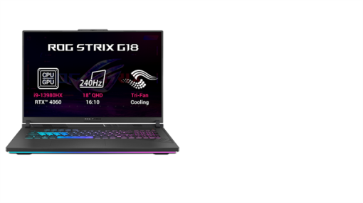 ASUS ROG Strix G18 G814JVR-N6015W, i9-14900HX , 18.0˝ 2560x1600 WQXGA, RTX 4060/8GB, 32GB, SSD 1TB,