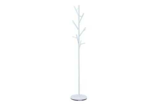 AUTRONIC 83766-02A WT Vešiak stojanový, kovová konštrukcia, biely matný lak, výška 170 cm, nosnosť 1