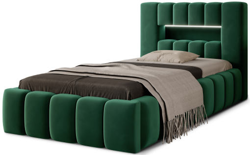 ELTAP POSTEL LAMICA 90X200 + DREVENY STOJAN /PODSTAVEC /KONTAJNER, NUBE 35, DARK GREEN, 22369