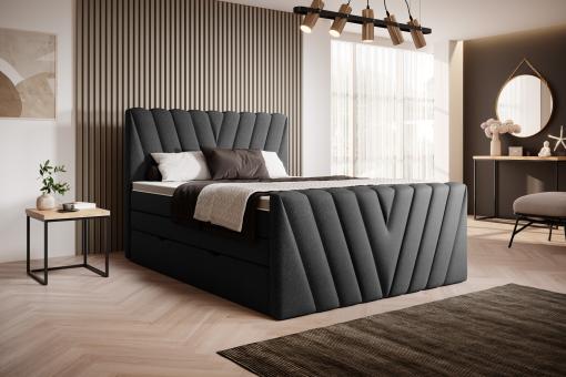 ELTAP CANDICE 140X200, FLORES 10, BLACK, 23046