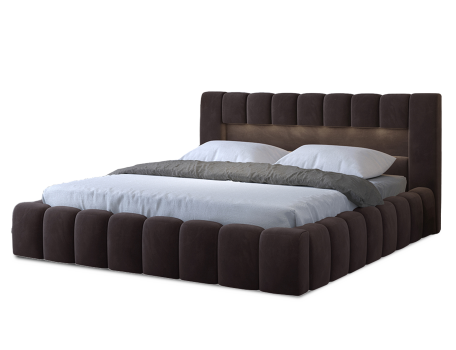 ELTAP POSTEL LAMICA 160X200 + KOVOVY STOJAN/PODSTAVEC/KONTAJNER, MONOLITH 29, DARK BROWN, 27023