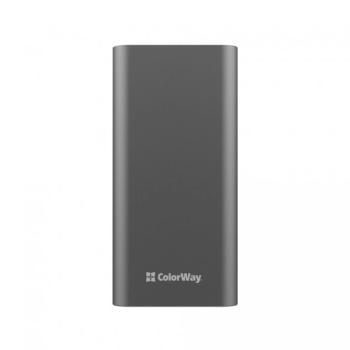 COLORWAY POWER BANK 20 000 MAH FULL (USB QC3.0 + USB-C POWER DELIVERY 22.5W) GRAY (CW-PB200LPH3GR-PD