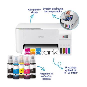 EPSON ECOTANK L3276 A4 COLOR MFP, USB, WIFI vystavený kus