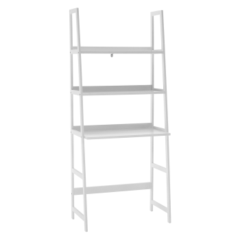 KONDELA REON TYP 4 VIACUCELOVY REGAL S 3 POLICAMI, BIELA
