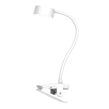 SOLIGHT WO3001-W LED STOLNA NABIJACIA LAMPICKA, 2W, 210LM, 3CCT, BIELA, CLIP