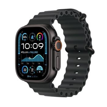APPLE WATCH ULTRA 2 GPS + CELLULAR 49MM BLACK TITANIUM CASE WITH BLACK OCEAN BAND MX4P3CS/A vystavený kus
