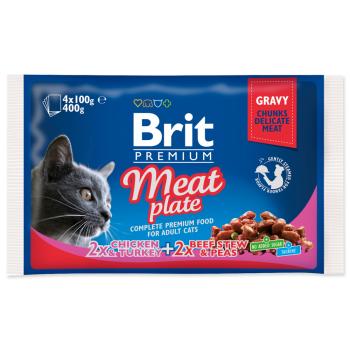 BRIT PREMIUM CAT KAPSICKY MEAT PLATE 400G (293-100277)