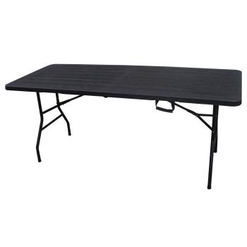 AUTRONIC AZ-K1003 BK Stůl campingový černý 180x74, skládací, s madlem pro snadné přenášení