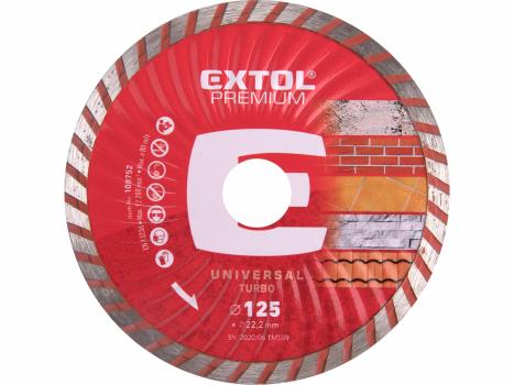 Kotúč rezný diamantový Turbo, 125mm
