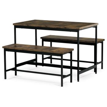 AUTRONIC AUT-G1175 OLW Jídelní set 1+2, rozměr stolu 110x60x75, rozměr lavice 98x30x47, MDF, barva s