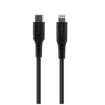 FIXED FIXDLS-CL2-BK DLHY NAB.A DATOVY LIQUID SILIKONOVY KABEL S KONEKT.USB-C/LIGHTNING,2M,MFI,CIERNY