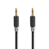 NEDIS ND-CABW22000AT10 STEREO AUDIO KABEL, 3,5MM, ZASTRCKA, 3,5MM ZASTRCKA, POZLATENA, 1M