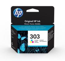 HP ORIGINAL INK T6N01AE, HP 303, COLOR, 165 STR., HP ENVY PHOTO 6230, 7130, 7134, 7830