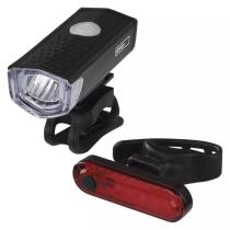 EMOS P3923 LED PREDNE + ZADNE NABIJACIE SVIETIDLO NA BICYKEL, 90 LM