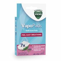 VICKS VAPOPADS VBR7, NAPLNE DO ZVLHCOVACOV S VONOU ROZMARINU A LEVANDULE, 7KS