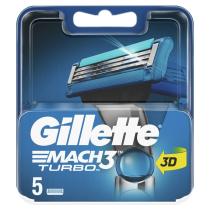 GILLETTE MACH3 TURBO NAHRADNE HOLIACE HLAVICE 5 KS