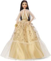 MATTEL BARBIE VIANOCNA BABIKA CIERNOVLASKA 2023 /25HJX07/