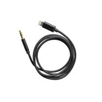 MOBILNET DAD-0126-AUX-LIGHT CIERNY LIGHTNING NA 3,5MM JACK 1M KABEL (E)