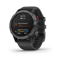 GARMIN FENIX 6 PRO SOLAR, SLATE GRAY, BLACK BAND 010-02410-15