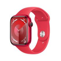 APPLE WATCH SERIES 9 GPS 45MM (PRODUCT)RED ALUMINIUM CASE WITH (PRODUCT)RED SPORT BAND-M/L,MRXK3QC/A