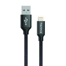 COLORWAY KABEL USB APPLE LIGHTNING 2.1A 1M, CIERNY (CW-CBUL004-BK)