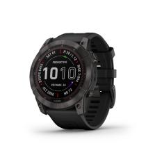 GARMIN FENIX 7X SAPPHIRE SOLAR, CARBON GRAY DLC TITANIUM, BLACK BAND 010-02541-11