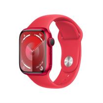 APPLE WATCH SERIES 9 GPS 41MM (PRODUCT)RED ALUMINIUM CASE WITH (PRODUCT)RED SPORT BAND-S/M,MRXG3QC/A