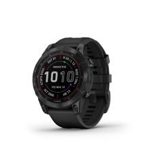 GARMIN FENIX 7 SAPPHIRE SOLAR, BLACK DLC TITANIUM, BLACK BAND 010-02540-35