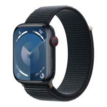 APPLE WATCH SERIES 9 GPS + CELLULAR 45MM MIDNIGHT ALUMINIUM CASE WITH MIDNIGHT SPORT LOOP, MRMF3QC/A