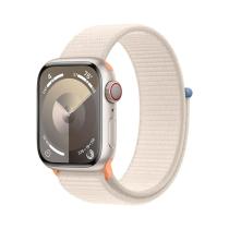 APPLE WATCH SERIES 9 GPS + CELLULAR 41MM STARLIGHT ALUMINIUM CASE WITH STARLIGHT SPORTLOOP,MRHQ3QC/A