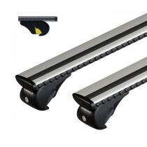 NORDRIVE SILENZIO RAIL, COMPLETE SET ALUMINIUM ROOF BARS - M - EVOS RA