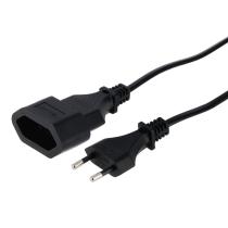 HAMA 137278 PREDLZOVACI NAPAJACI KABEL, 2-POLOVA EURO VIDLICA, 3